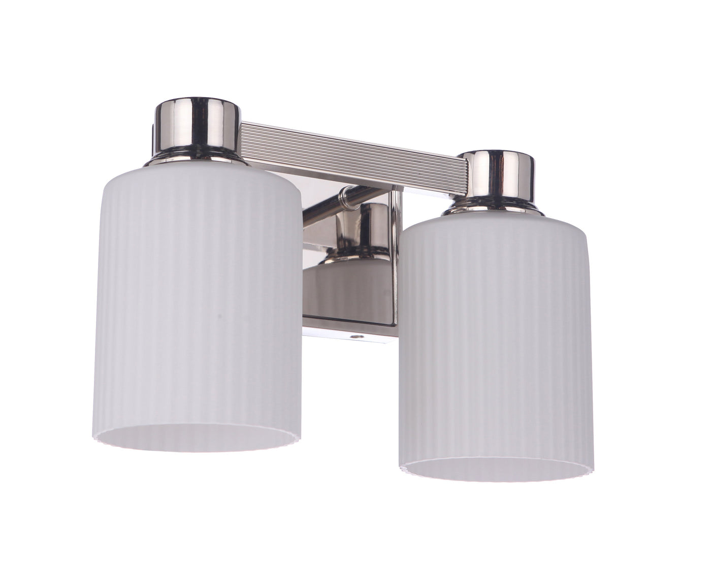 ##Antique Hardware## Bretton 2 Light Vanity in Polished Nickel