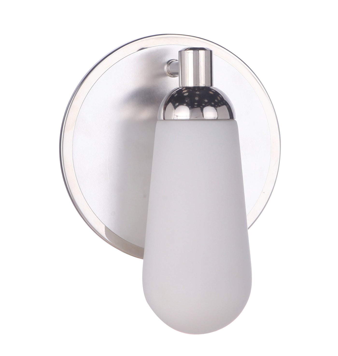 ##Antique Hardware## Riggs 1 Light Wall Sconce in Brushed Polished Nickel/Polished Nickel