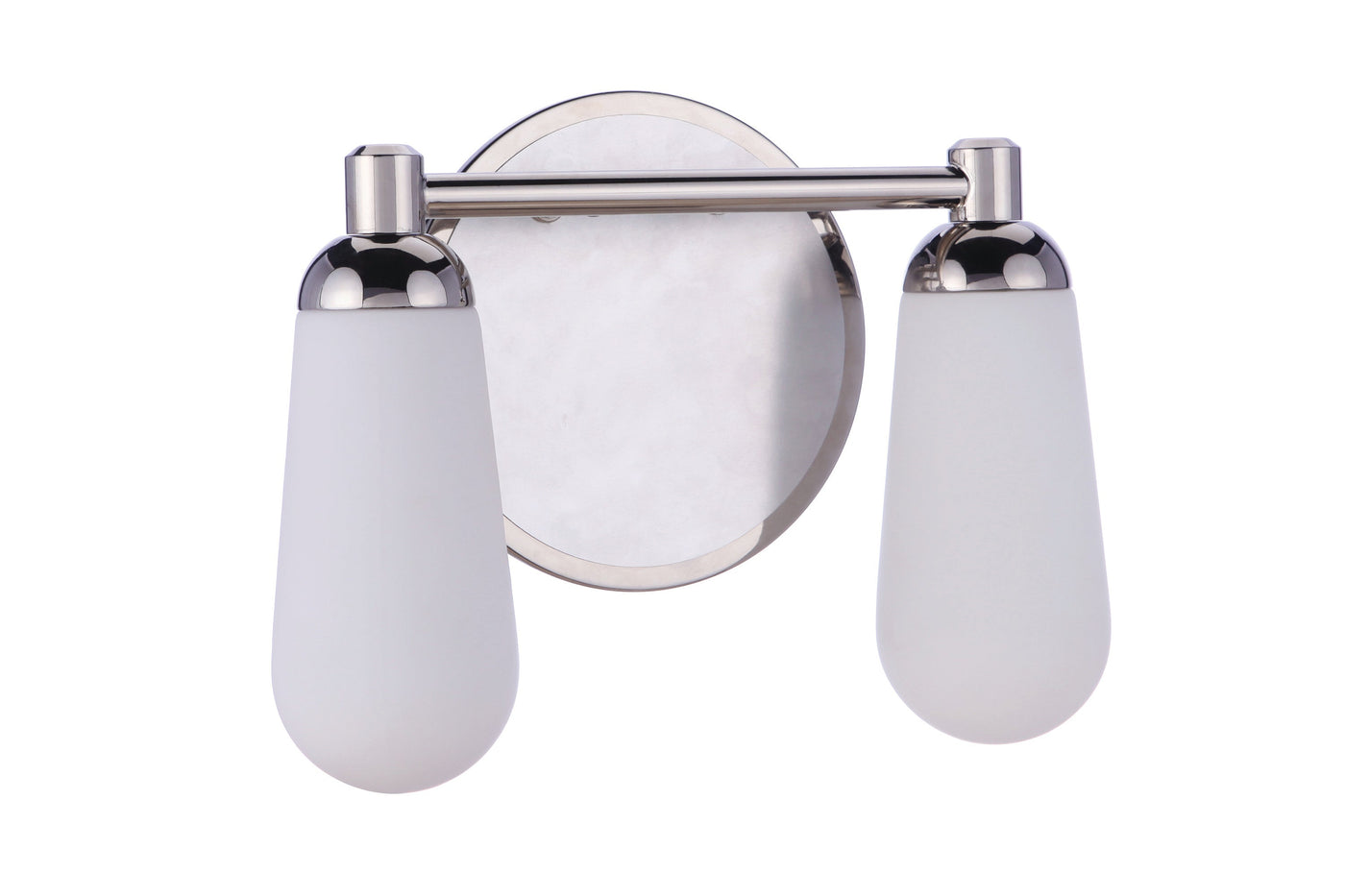 ##Antique Hardware## Riggs 2 Light Vanity in Brushed Polished Nickel/Polished Nickel