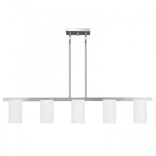 ##Antique Hardware## 5 Light Brushed Nickel Chandelier
