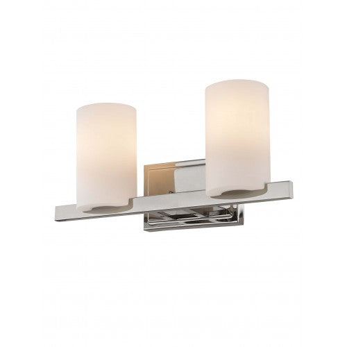 ##Antique Hardware## 2 Light Polished Chrome Bath Light