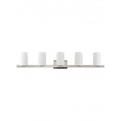 ##Antique Hardware## 5 Light Polished Chrome Bath Light