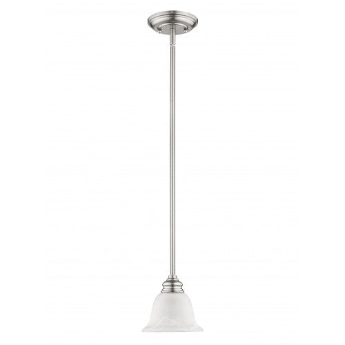 Antique Hardware 1 Light Brushed Nickel Single Pendant Pendant