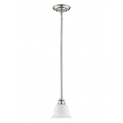 Antique Hardware 1 Light Brushed Nickel Single Pendant Pendant