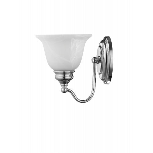 ##Antique Hardware## 1 Light Polished Chrome Bath Light