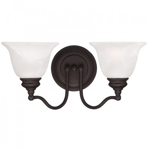 ##Antique Hardware## 2 Light Bronze Bath Light