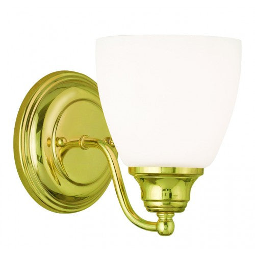 ##Antique Hardware## 1 Light Polished Brass Wall Sconce