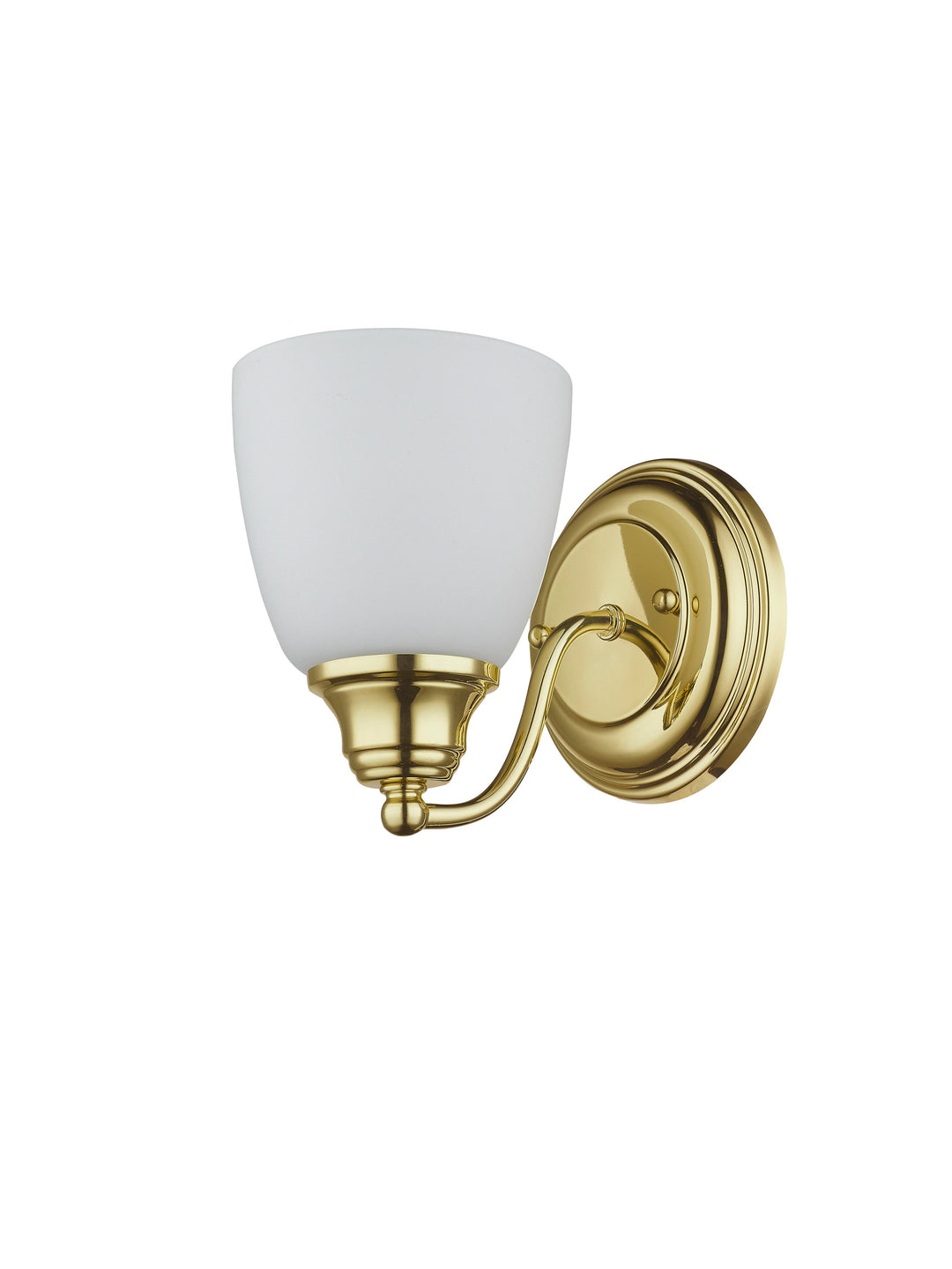 ##Antique Hardware## 1 Light Polished Brass Wall Sconce
