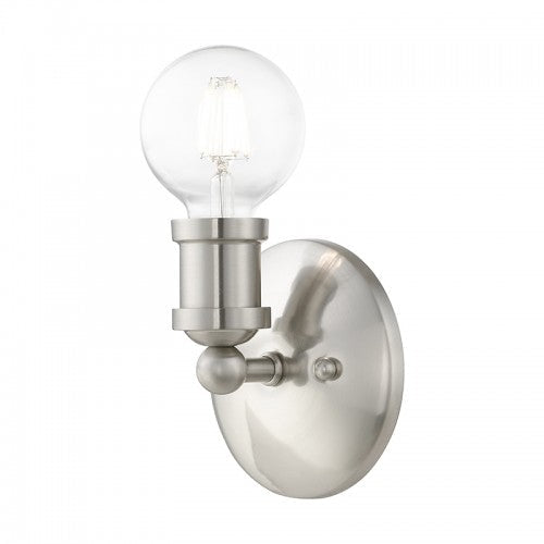 ##Antique Hardware## 1 Light Brushed Nickel ADA Single Vanity Sconce
