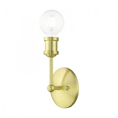 ##Antique Hardware## 1 Light Satin Brass ADA Vanity Sconce