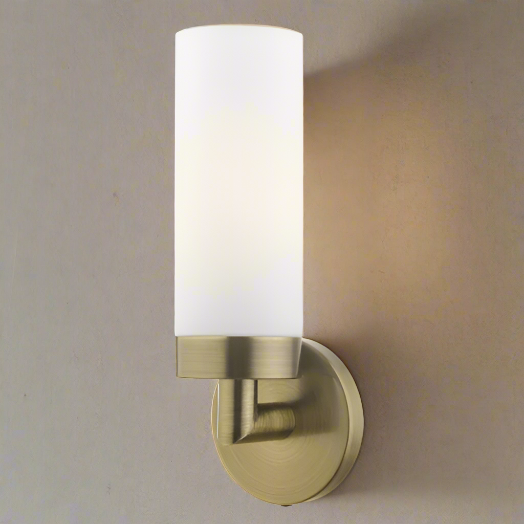 ##Antique Hardware## 1 Light Antique Brass ADA Single Sconce