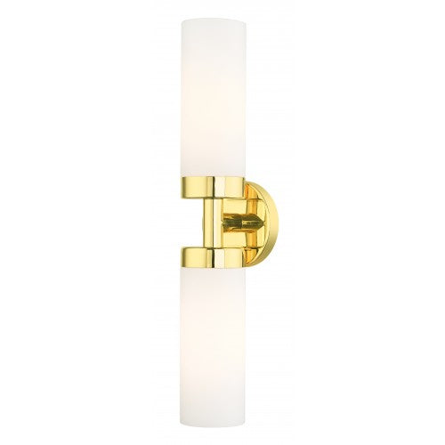 ##Antique Hardware## 2 Light Polished Brass ADA Vanity Sconce
