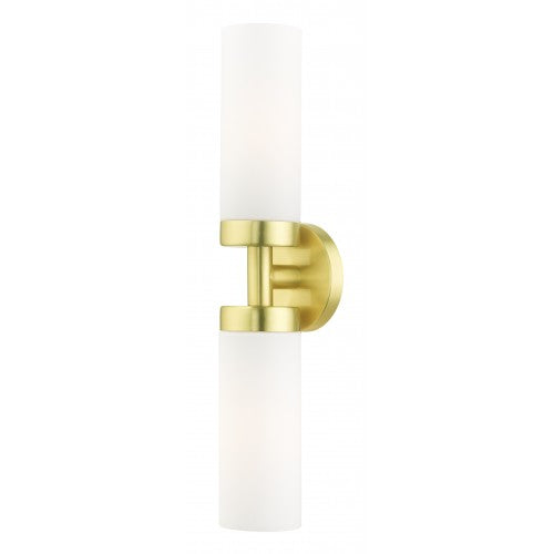 ##Antique Hardware## 2 Light Satin Brass ADA Vanity Sconce