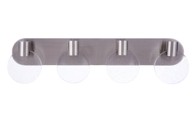 ##Antique Hardware## Glisten 4 Light LED Vanity in Brushed Polished Nickel