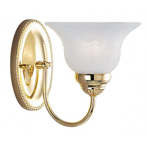 ##Antique Hardware## 1 Light Polished Brass Bath Light