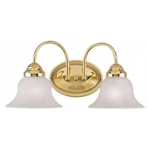 ##Antique Hardware## 2 Light Polished Brass Bath Light