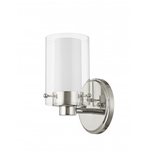 ##Antique Hardware## 1 Light Polished Chrome Bath Light