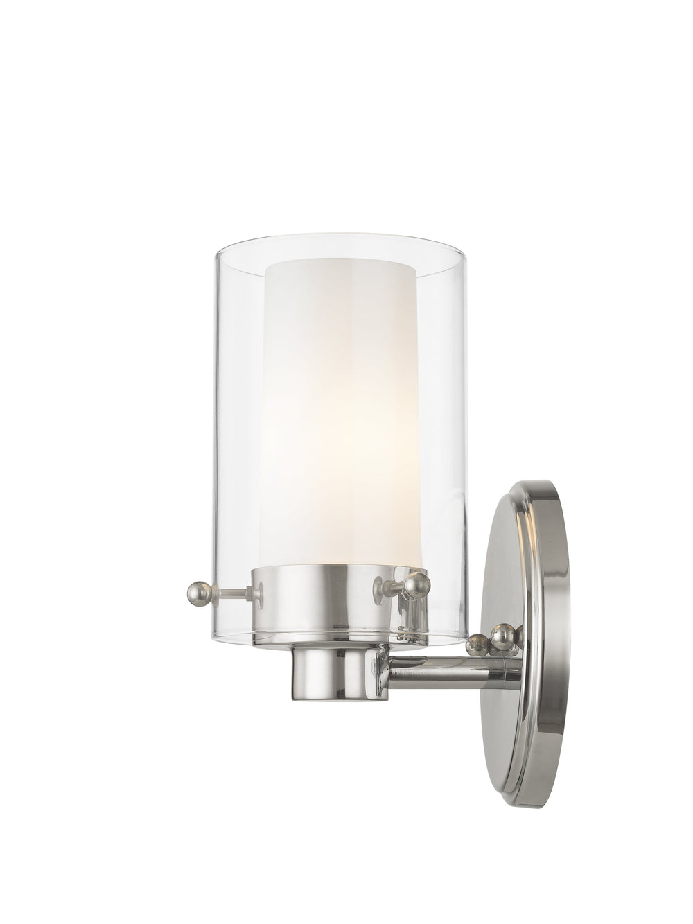 ##Antique Hardware## 1 Light Polished Chrome Bath Light