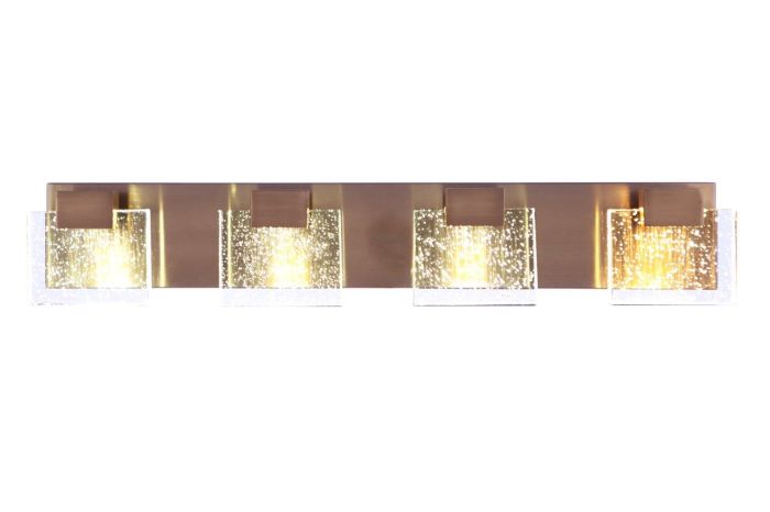 ##Antique Hardware## Alamere 4 Light LED Vanity in Satin Brass