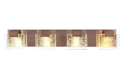 ##Antique Hardware## Alamere 4 Light LED Vanity in Satin Brass