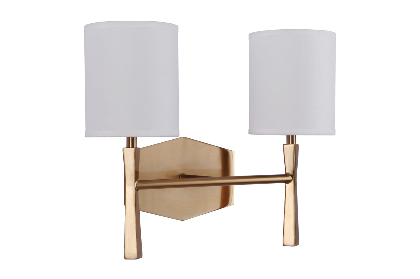 ##Antique Hardware## Chatham 2 Light Vanity in Satin Brass