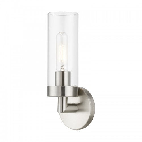 ##Antique Hardware## 1 Light Brushed Nickel ADA Single Sconce