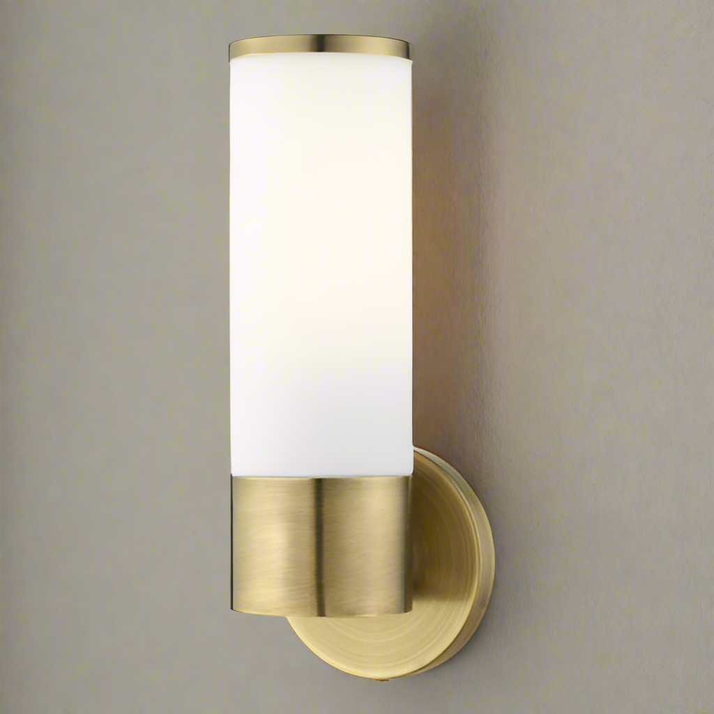 ##Antique Hardware## 1 Light Antique Brass ADA Single Sconce