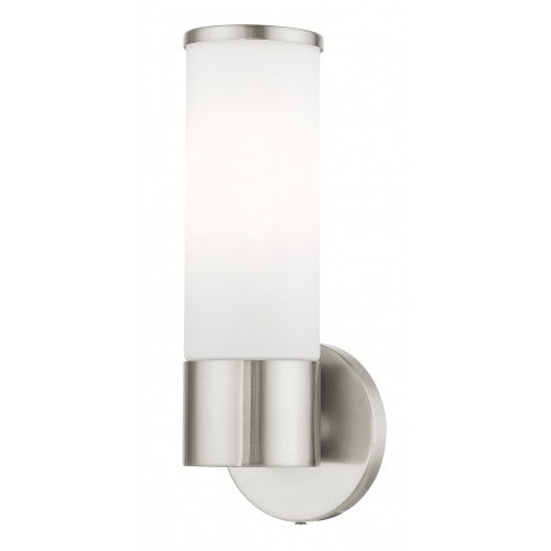 ##Antique Hardware## 1 Light Brushed Nickel ADA Vanity Sconce