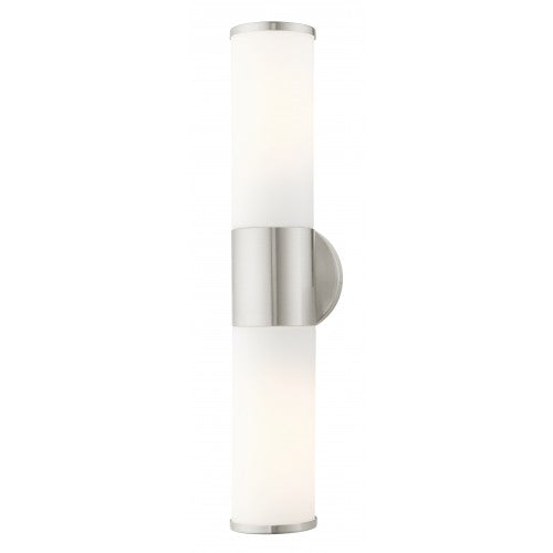 ##Antique Hardware## 2 Light Brushed Nickel ADA Vanity Sconce
