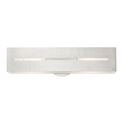 ##Antique Hardware## 2 Light Brushed Nickel ADA Vanity Sconce