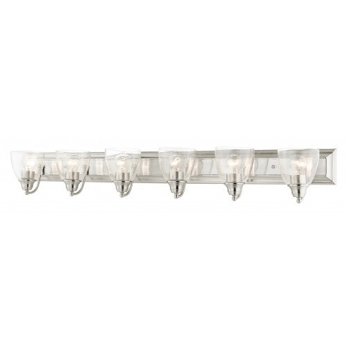 ##Antique Hardware## 6 Light Brushed Nickel Vanity Sconce
