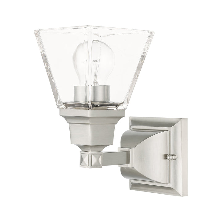 ##Antique Hardware## 1 Light Brushed Nickel Wall Sconce