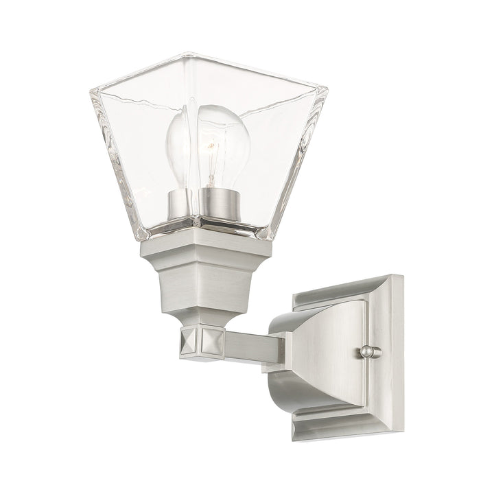 ##Antique Hardware## 1 Light Brushed Nickel Wall Sconce