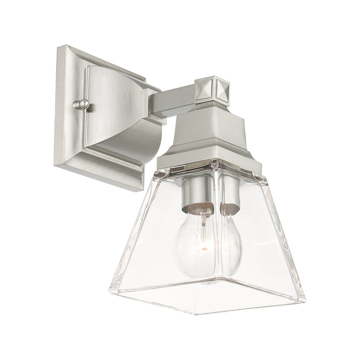 ##Antique Hardware## 1 Light Brushed Nickel Wall Sconce