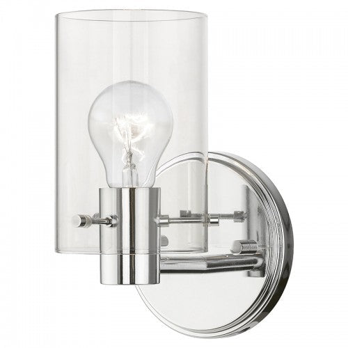 ##Antique Hardware## 1 Light Polished Chrome Single Sconce