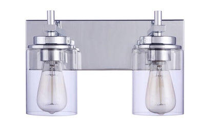 ##Antique Hardware## Reeves 2 Light Vanity in Chrome