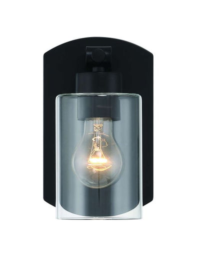 ##Antique Hardware## Hendrix 1 Light Wall Sconce in Flat Black