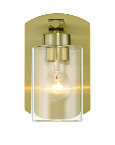 ##Antique Hardware## Hendrix 1 Light Wall Sconce in Satin Brass