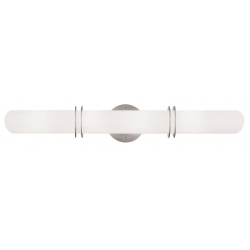 ##Antique Hardware## 4 Light Brushed Nickel Bath Light