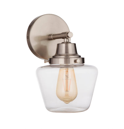 ##Antique Hardware## Essex 1 Light Wall Sconce in Brushed Polished Nickel