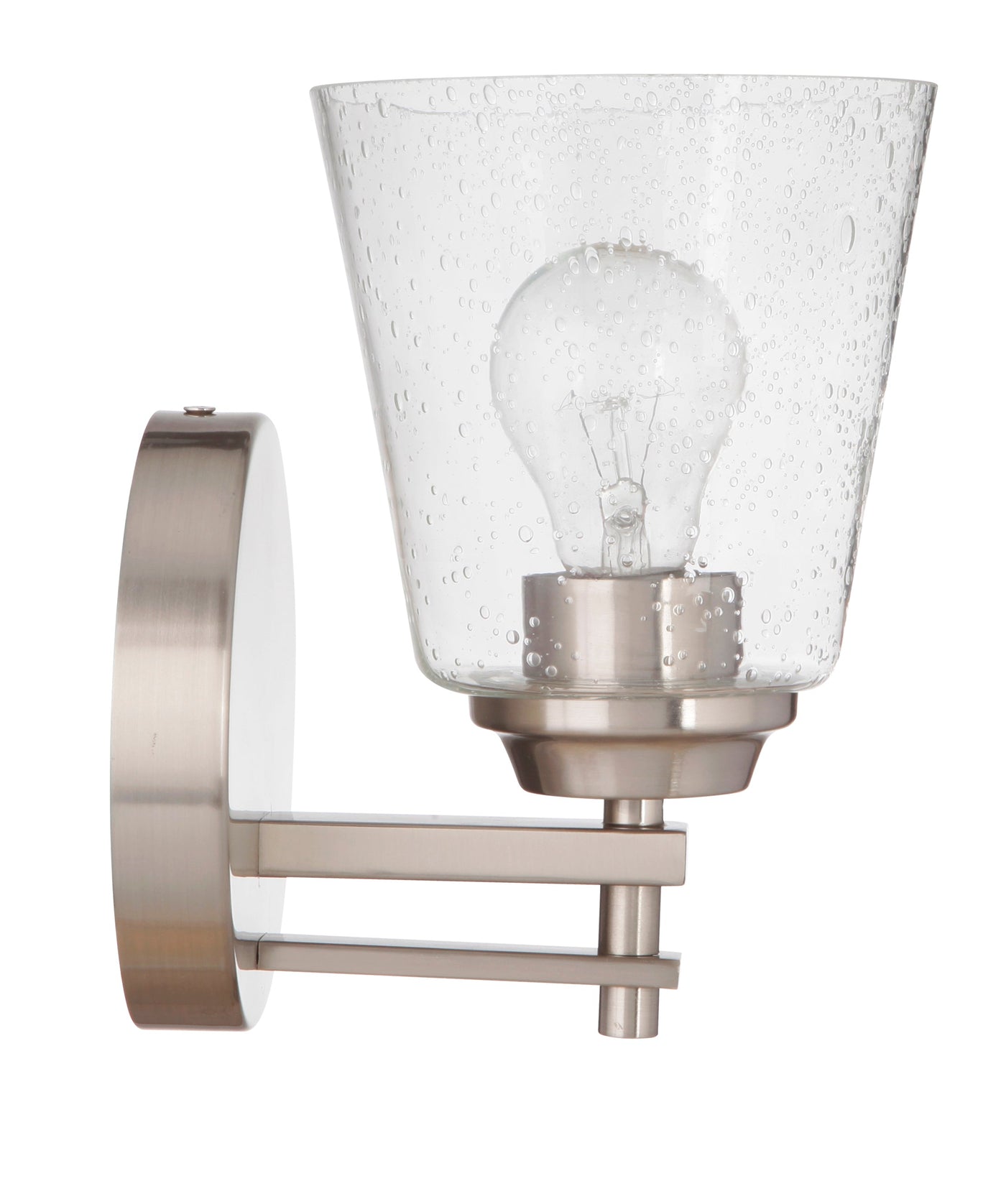 ##Antique Hardware## Drake 1 Light Wall Sconce in Brushed Polished Nickel