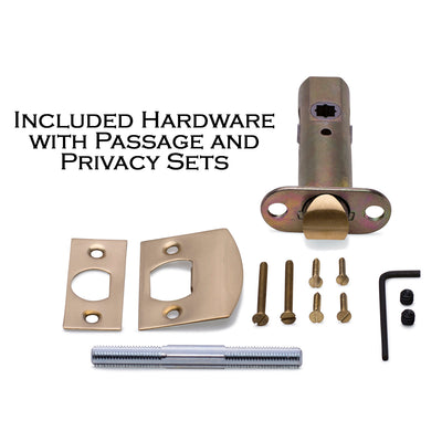 ##Antique Hardware## Solid Brass Melon Door Knob Set With Rope Rosette (Several Finish Options)