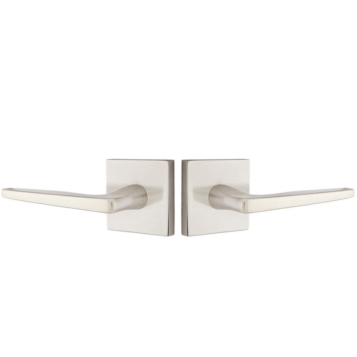 ##Antique Hardware## Emtek Solid Brass Hermes Lever With Square Rosette