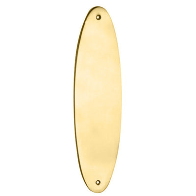 11 Inch Solid Brass Traditional Oval Push Plate (Several Finishes Available)