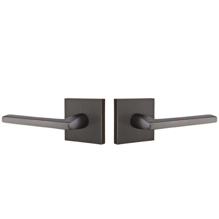 Antique Hardware Emtek Solid Brass Helios Lever With Square Rosette EMTEK LEVER DOOR KNOB