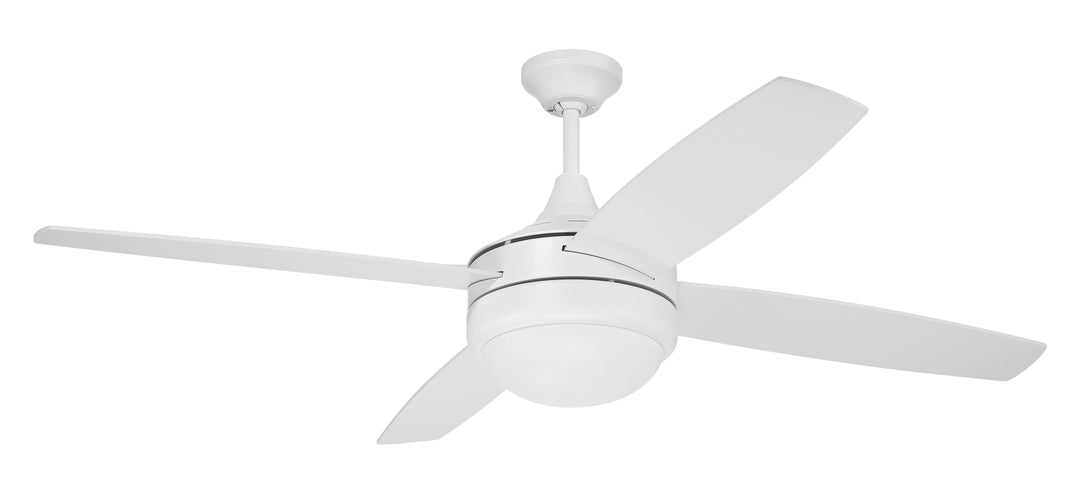 ##Antique Hardware## 52" Phaze II 4-Blade in White w/ White Blades