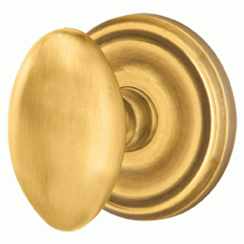 Antique Hardware Emtek Solid Brass Egg Door Knob Set With Regular Rosette (Several Finish Options) EMTEK DOOR KNOB