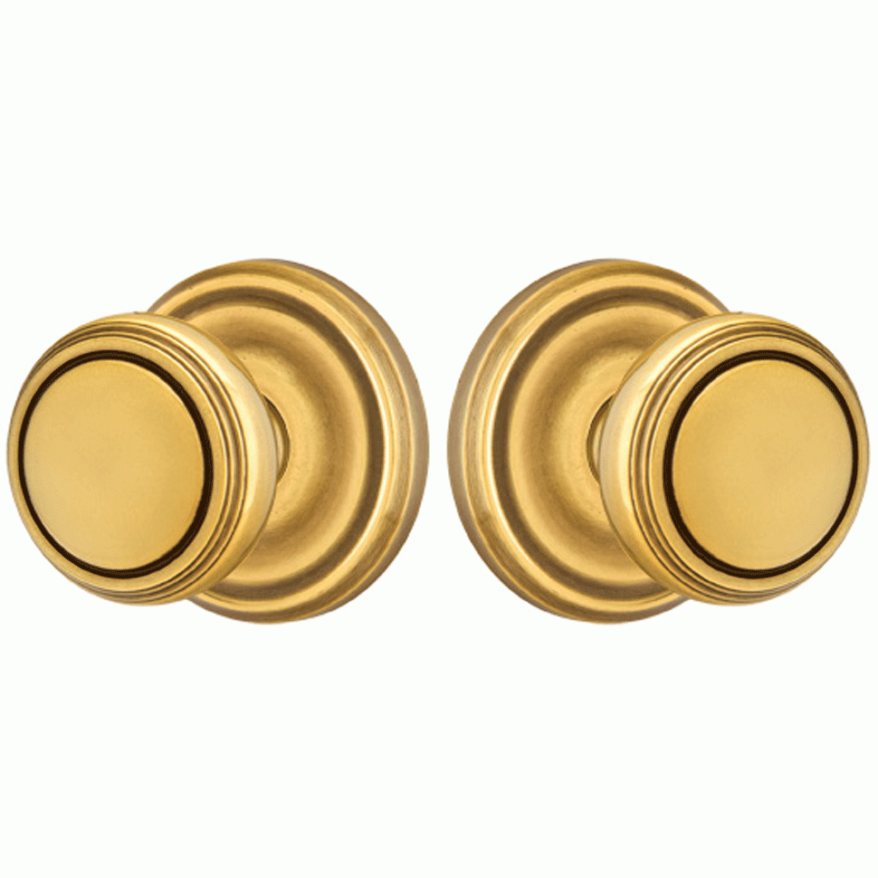 Antique Hardware Emtek Norwich Knob Classic Brass Dummy Pair, Regular Rosette Polished Nickel by Emtek Hardware EMTEK DOOR KNOB