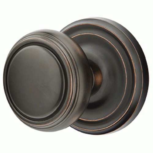 ##Antique Hardware## Solid Brass Norwich Door Knob Set With Regular Rosette (Several Finish Options)