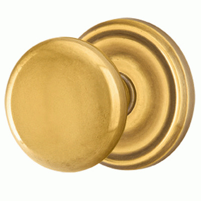 ##Antique Hardware## Solid Brass Providence Door Knob Set With Regular Rosette (Several Finish Options)